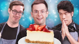 The Try Guys Bake Cheesecake Without A Recipe [upl. by Ahsi]