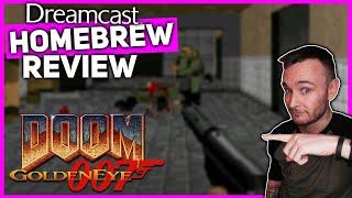 SEGA DREAMCAST HOMEBREWPORT REVIEW  GOLDENEYE DOOM  DOOM MOD FOR THE DREAMCAST [upl. by Triny663]