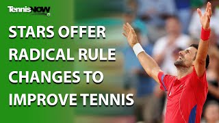 Stars Offer Radical Rule Changes to Improve Tennis [upl. by Milah]