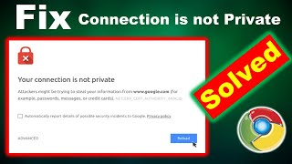 How To Fix Your Connection Is Not Private In Google Chrome  Your Connection is Not Private [upl. by Ortiz514]