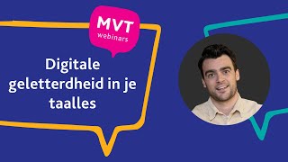 Webinar Digitale geletterdheid in je taalles met Mickey Touwslager [upl. by Kwapong620]