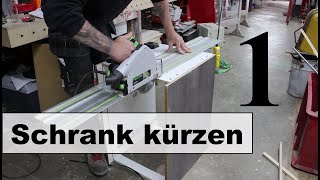 Küchenschrank kürzen inkl Schublade 1 Tutorial [upl. by Roscoe]