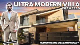 WATCH THE BEST ULTRA MODERN HOUSE IN ISLAMABAD  1 Kanal  Furnished Villa by SYED BROTHERS [upl. by Robinetta345]