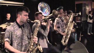 Lucky Chops  medley Mr Saxobeat  Funky Town  Bad Romance I Feel Good 41715 [upl. by Grof]