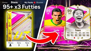 95 x3 FUTTIES PACKS amp 650K PACKS 😱 FC 24 Ultimate Team [upl. by Mariann]