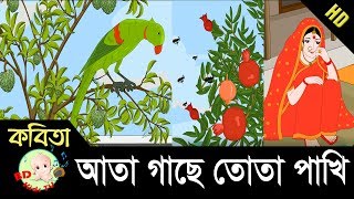 Bangla Rhymes  আতা গাছে তোতা পাখি  Full HD [upl. by Sharon964]