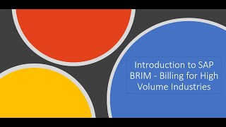 1 Introduction to SAP BRIM [upl. by Mahmoud]