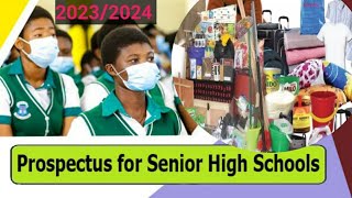 GES releases SHS prospectus for 20232024 Academic year [upl. by Eesac]