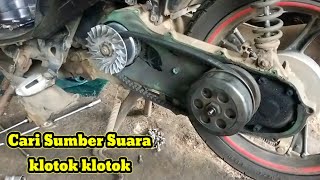 Block CVT Mio Sporty Klotok Klotok dan Cara Mengatasinya [upl. by Oinafipe]