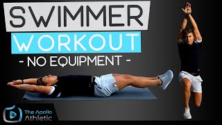 20 Minute Dryland Workout For Swimmers  No Equipment [upl. by Arahk992]