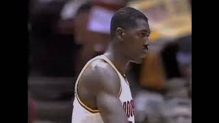 NBA Finals 1994 Game 1 New York Knicks vs Houston Rockets Ewing vs Olajuwon Dream Shake [upl. by Niessuh]