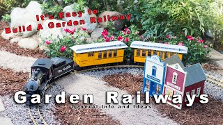 Build a Garden Railway  Its Easy [upl. by Madlen]