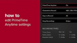 How to Edit Your PrimeTime Anytime Settings [upl. by Verine602]