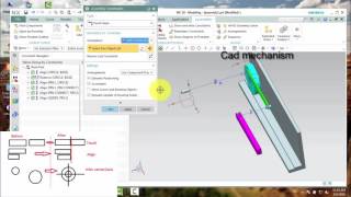 Position assembly components with constraints nx cad tutorials part 1 [upl. by Morell317]