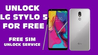 Unlock LG Stylo 5 Sim Unlock LG Stylo 5 Cricket TMobile Metropcs By Device Unlock [upl. by Lledyl]