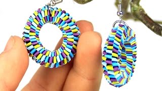 Earrings made with quilling strips [upl. by Jesselyn]