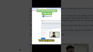 Learn the easiest way to reschedule your PTE exam on the Pearson portal pte shorts [upl. by Namaan756]