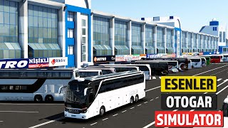 11 Ölçekte İstanbul Esenler Otogarı Yüzlerce otobüs ve peron ETS 2de [upl. by Nilyaj]