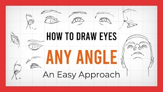 👁 How to Draw Eyes from DIFFERENT ANGLES  Easy Drawing Tips [upl. by Etz]