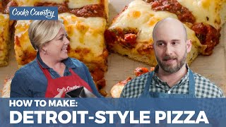 How to Make Crispy Chewy DetroitStyle Pizza [upl. by Elston19]