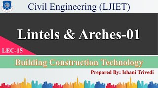 Lec15Lintels and Arches01  Building Construction Technology  Civil Engineering [upl. by Eiramanitsirhc356]