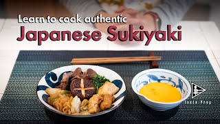 How to cook authentic Japanese Sukiyaki [upl. by Akiv]