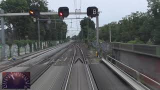 Meerijden met de treinmachinist van Roosendaal naar Arnhem Met snelheidsmeter [upl. by Senecal]