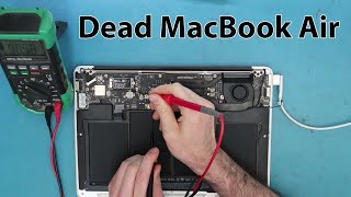 Troubleshooting and Fixing MacBook Air A1466 82000165A with Orange Light No Power [upl. by Siaht228]