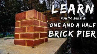 HOW TO BUILD A BRICK PIER Bricklaying for beginners ep16 [upl. by Trevor]