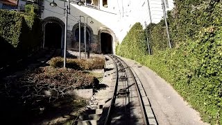 Funicolare Città Bassa  Città Alta  RoundTrip Bergamo Italia  December 27 2016 [upl. by Anaoj78]