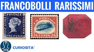 FRANCOBOLLI più RARI e COSTOSI al MONDO  curiosità filatelia [upl. by Mckale318]