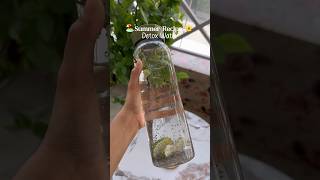 Summer detox water recipe 🥒 ashortaday youtubeshorts healthyeating detoxwaterforweightloss [upl. by Eelan578]