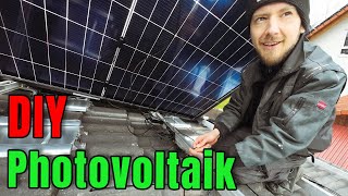 Photovoltaik Montageanleitung Dachhaken flexen Unterkonstruktion Optimierer Module [upl. by Atika772]