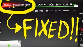 FIXED No Image Transmission Signal Issue DJI Phantom [upl. by Kathe400]