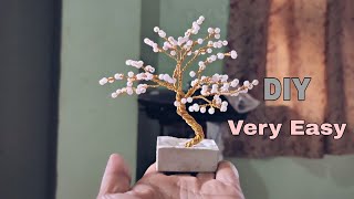 How To Make A Wire Tree  DIY Wire Tree  Mini Bonsai Wire Tree [upl. by Lennej741]