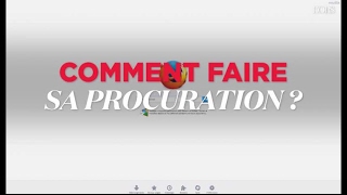 Comment faire sa procuration en moins dune minute [upl. by Lugar612]