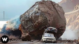 Tragic Moments Most Shocking Catastrophic Rockfalls Failures Caught On Camera Makes You Worried [upl. by Rol]