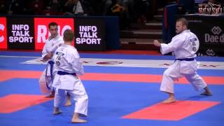 France male team Kata Goju ShihoSho  bunkai  Bronze final 21st WKF World Karate Championship 2012 [upl. by Seth191]