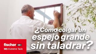 ¿Cómo colgar un espejo grande sin taladrar [upl. by Lazos529]