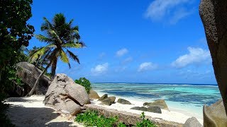 Anse Source DArgent Beach La Digue Island Seychelles La Digue Island Lodge Beaches of Seychelles 4k [upl. by Nivlem]