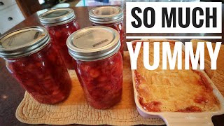 Canning Cherry Pie Filling amp Bonus Dessert Recipe  Homestead Pantry [upl. by Notnef]