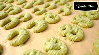 MatchaTonkabohnen Plätzchen Rezept  Tanja Bao [upl. by Beall418]