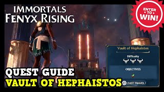 Immortals Fenyx Rising Vault of Hephaistos Guide  Dark Arts Quest Guide Hephaistoss Essence [upl. by Nicolais989]