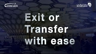 Exit or Transfer from Abu Dhabi International Airport with ease [upl. by Atterbury675]