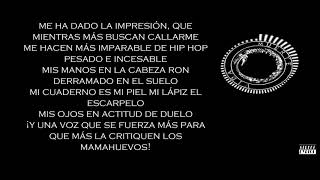 Canserbero  Advertencia  Letra Street Lyrics [upl. by Glad]