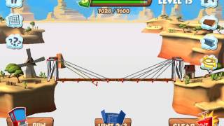 Bridge Builder Constructor Simulator  West level 15 [upl. by Bertilla]