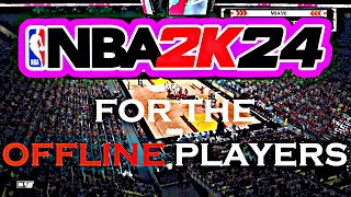 HOW TO PLAY NBA 2K24 MyCareer OFFLINE [upl. by Antonino]