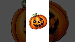 How to Draw Halloween Pumpkin  Drawing Lesson [upl. by Elades59]