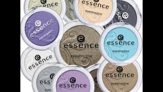 Revue n°13  Mes fards à paupières  mes blushs Essence et Catrice  Swatches [upl. by Enomal]