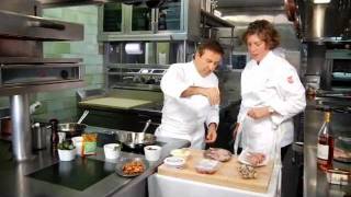 Cooking Quail with Chef Daniel Boulud and Ariane Daguin [upl. by Nohsed]